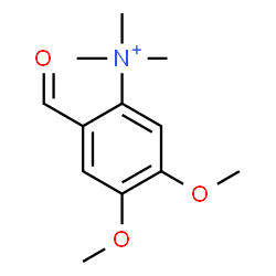 ChemSpider 2D Image | 2-Formyl-4,5-dimethoxy-N,N,N-trimethylanilinium | C12H18NO3