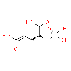 ChemSpider 2D Image | [(2Z)-1,1,5,5-Tetrahydroxy-4-penten-2-ylidene]phosphoramidic acid | C5H10NO7P