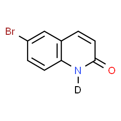 ChemSpider 2D Image | 6-Bromo-2(1H)-(1-~2~H)quinolinone | C9H5DBrNO