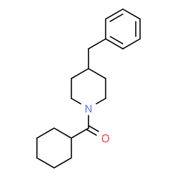 ChemSpider 2D Image | (4-Benzyl-1-piperidinyl)(cyclohexyl)methanone | C19H27NO