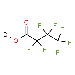 ChemSpider 2D Image | Heptafluorobutan(~2~H)oic acid | C4DF7O2