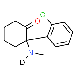 ChemSpider 2D Image | 2-(2-Chlorophenyl)-2-[methyl(~2~H)amino]cyclohexanone | C13H15DClNO