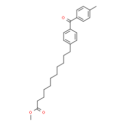 ChemSpider 2D Image | Methyl 11-[4-(4-methylbenzoyl)phenyl]undecanoate | C26H34O3