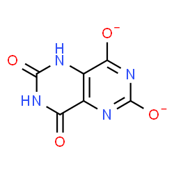 ChemSpider 2D Image | 6,8-Dioxo-5,6,7,8-tetrahydropyrimido[5,4-d]pyrimidine-2,4-diolate | C6H2N4O4