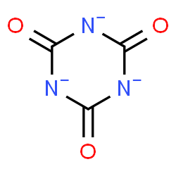 ChemSpider 2D Image | 2,4,6-Trioxo-1,3,5-triazinane-1,3,5-triide | C3N3O3