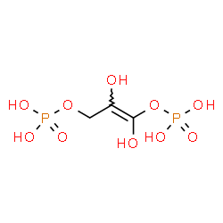 ChemSpider 2D Image | (1Z)-1,2-Dihydroxy-1-propene-1,3-diyl bis[dihydrogen (phosphate)] | C3H8O10P2