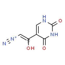 ChemSpider 2D Image | (Z)-2-(2,4-Dioxo-1,2,3,4-tetrahydro-5-pyrimidinyl)-2-hydroxyethenediazonium | C6H5N4O3