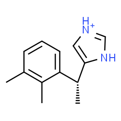 ChemSpider 2D Image | 5-[(1R)-1-(2,3-Dimethylphenyl)ethyl]-1H-imidazol-3-ium | C13H17N2
