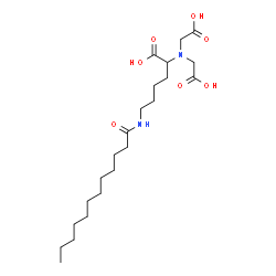 ChemSpider 2D Image | N~2~,N~2~-Bis(carboxymethyl)-N~6~-dodecanoyllysine | C22H40N2O7