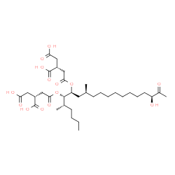 ChemSpider 2D Image | (2R,2'R)-2,2'-{[(5S,6S,7S,9S,18S)-18-Hydroxy-5,9-dimethyl-19-oxo-6,7-icosanediyl]bis[oxy(2-oxo-2,1-ethanediyl)]}disuccinic acid | C34H56O14
