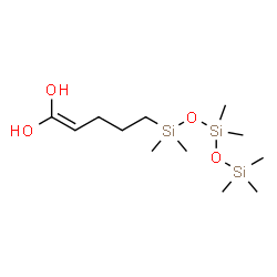 ChemSpider 2D Image | 5-(Heptamethyltrisiloxanyl)-1-pentene-1,1-diol | C12H30O4Si3