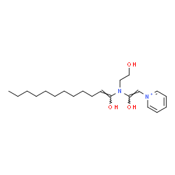 ChemSpider 2D Image | 1-[(Z)-2-Hydroxy-2-{[(1Z)-1-hydroxy-1-dodecen-1-yl](2-hydroxyethyl)amino}vinyl]pyridinium | C21H35N2O3