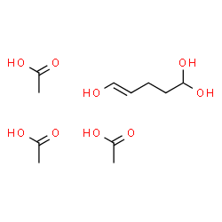 ChemSpider 2D Image | (4E)-4-Pentene-1,1,5-triol - acetic acid (1:3) | C11H22O9