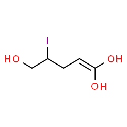 ChemSpider 2D Image | 4-Iodo-1-pentene-1,1,5-triol | C5H9IO3