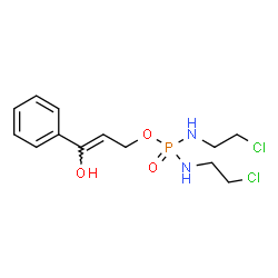 ChemSpider 2D Image | (2Z)-3-Hydroxy-3-phenyl-2-propen-1-yl N,N'-bis(2-chloroethyl)phosphorodiamidate | C13H19Cl2N2O3P