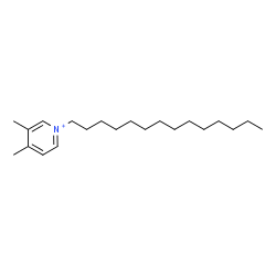 ChemSpider 2D Image | 3,4-Dimethyl-1-tetradecylpyridinium | C21H38N