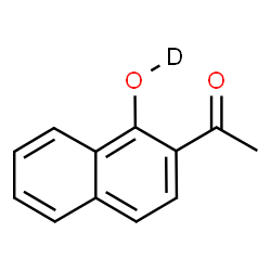 ChemSpider 2D Image | 1-[1-(~2~H)Hydroxy-2-naphthyl]ethanone | C12H9DO2