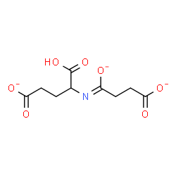ChemSpider 2D Image | 3-[(1-Carboxy-3-carboxylatopropyl)carboximidato]propanoate | C9H10NO7