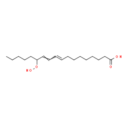ChemSpider 2D Image | (9E,11E)-13-Hydroperoxy-9,11-octadecadienoic acid | C18H32O4