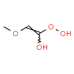 ChemSpider 2D Image | (E)-1-Hydroperoxy-2-methoxyethenol | C3H6O4