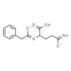 ChemSpider 2D Image | (1Z)-N-(3-Carboximidato-1-carboxypropyl)-2-phenylethanimidate | C13H14N2O4