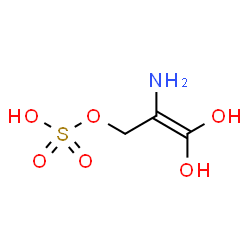 ChemSpider 2D Image | 2-Amino-3,3-dihydroxy-2-propen-1-yl hydrogen sulfate | C3H7NO6S