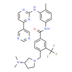 ChemSpider 2D Image | Bafetinib | C30H31F3N8O