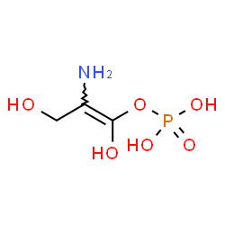 ChemSpider 2D Image | (1Z)-2-Amino-1,3-dihydroxy-1-propen-1-yl dihydrogen phosphate | C3H8NO6P