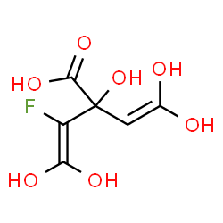 ChemSpider 2D Image | 2-(2,2-Dihydroxyvinyl)-3-fluoro-2,4,4-trihydroxy-3-butenoic acid | C6H7FO7