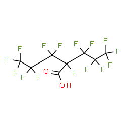 ChemSpider 2D Image | 2,3,3,4,4,5,5,5-Octafluoro-2-(heptafluoropropyl)pentanoic acid | C8HF15O2