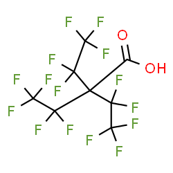 ChemSpider 2D Image | 3,3,4,4,4-Pentafluoro-2,2-bis(pentafluoroethyl)butanoic acid | C8HF15O2