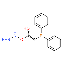 ChemSpider 2D Image | (E)-2-(Diphenylphosphino)-1-(hydrazinooxy)ethenol | C14H15N2O2P