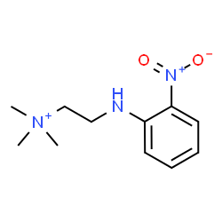 ChemSpider 2D Image | N,N,N-Trimethyl-2-[(2-nitrophenyl)amino]ethanaminium | C11H18N3O2