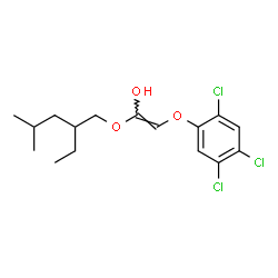 ChemSpider 2D Image | (E)-1-[(2-Ethyl-4-methylpentyl)oxy]-2-(2,4,5-trichlorophenoxy)ethenol | C16H21Cl3O3
