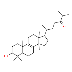 ChemSpider 2D Image | 3-Hydroxylanost-8-en-24-one | C30H50O2