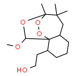 ChemSpider 2D Image | 2-(12-Methoxy-8,8,9-trimethyl-10,11,13-trioxatricyclo[7.2.2.0~1,6~]tridec-2-yl)ethanol | C16H28O5