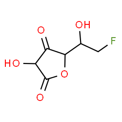 ChemSpider 2D Image | 5-(2-Fluoro-1-hydroxyethyl)-3-hydroxy-2,4(3H,5H)-furandione (non-preferred name) | C6H7FO5