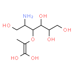 ChemSpider 2D Image | 2-Amino-2-deoxy-3-O-(1,1-dihydroxy-1-propen-2-yl)hexitol | C9H19NO7