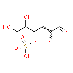 ChemSpider 2D Image | (2Z)-3-Deoxy-4-O-sulfohex-2-enose | C6H10O8S