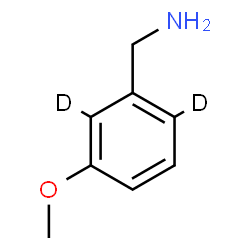 ChemSpider 2D Image | 1-[3-Methoxy(2,6-~2~H_2_)phenyl]methanamine | C8H9D2NO