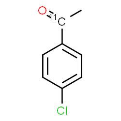 ChemSpider 2D Image | 1-(4-Chlorophenyl)(1-~11~C)ethanone | C711CH7ClO