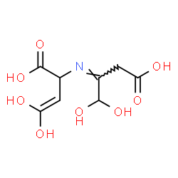 ChemSpider 2D Image | 2-[(Z)-(3-Carboxy-1,1-dihydroxy-2-propanylidene)amino]-4,4-dihydroxy-3-butenoic acid | C8H11NO8