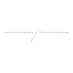 ChemSpider 2D Image | O-[{2,3-Bis[(4E,7E,10E,13E,16E,19E)-4,7,10,13,16,19-docosahexaenoyloxy]propoxy}(hydroxy)phosphoryl]serine | C50H74NO10P