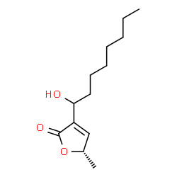 ChemSpider 2D Image | (5S)-3-(1-Hydroxyoctyl)-5-methyl-2(5H)-furanone | C13H22O3