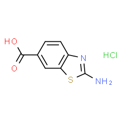ChemSpider 2D Image | 2-amino-1,3-benzothiazole-6-carboxylic acid hydrochloride | C8H7ClN2O2S