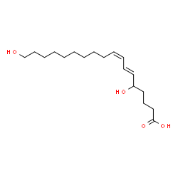 ChemSpider 2D Image | (6E,8Z)-5,18-Dihydroxy-6,8-octadecadienoic acid | C18H32O4