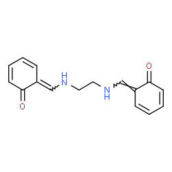 ChemSpider 2D Image | (6E,6'E)-6,6'-{1,2-Ethanediylbis[imino(E)methylylidene]}bis(2,4-cyclohexadien-1-one) | C16H16N2O2