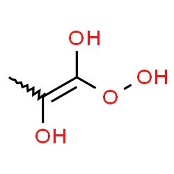 ChemSpider 2D Image | (1Z)-1-Hydroperoxy-1-propene-1,2-diol | C3H6O4