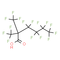 ChemSpider 2D Image | 3,3,4,4,5,5,6,6,6-Nonafluoro-2,2-bis(trifluoromethyl)hexanoic acid | C8HF15O2
