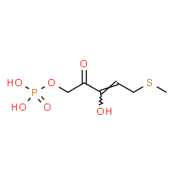 ChemSpider 2D Image | (3Z)-3-Hydroxy-5-(methylsulfanyl)-2-oxo-3-penten-1-yl dihydrogen phosphate | C6H11O6PS